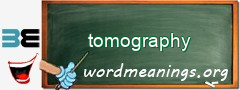 WordMeaning blackboard for tomography